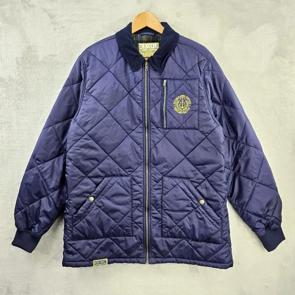 Dixxon Flannel Co Salty Diamond Stitched Quilted Jacket Mens XL Flannel Lined
